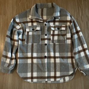 amazon neutral shacket - m